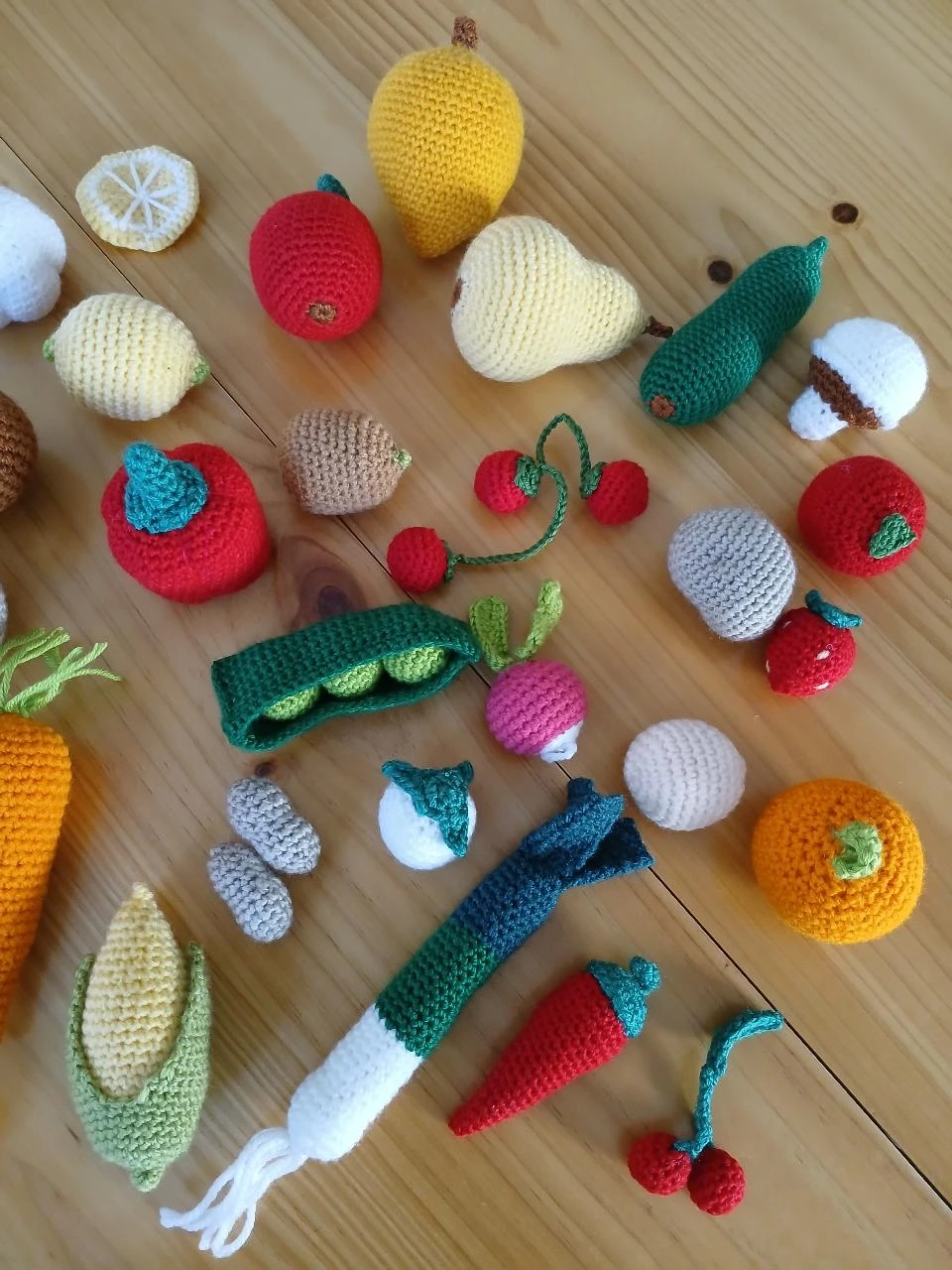 Juego de frutas y verduras de ganchillo – photo 3